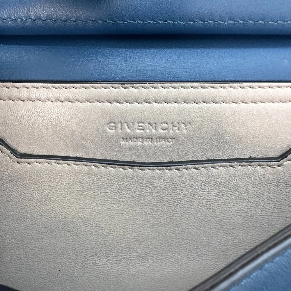 Sold❌Givenchy Blue HOST PICK 🎉and Gold Mini Bag with Structured Design - Picture 14 of 15